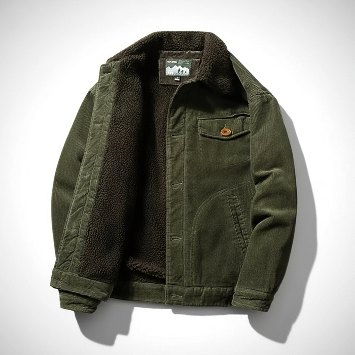 Men's Corduroy Jacket - Stylish and Comfortable Outerwear Forest
