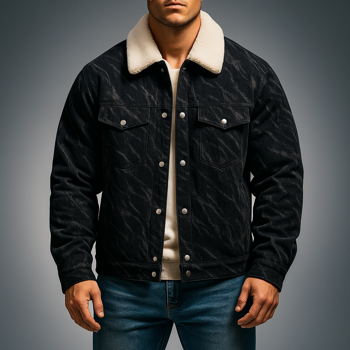 Men's Corduroy Jacket - Stylish and Comfortable Outerwear Black