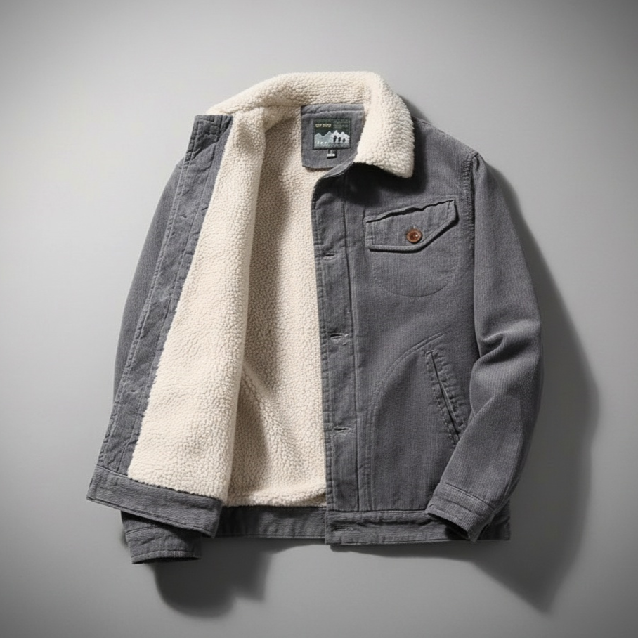 Men's Corduroy Jacket - Stylish and Comfortable Outerwear Slate