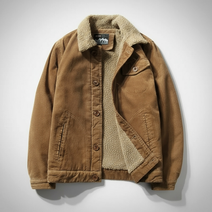 Men's Corduroy Jacket - Stylish and Comfortable Outerwear Coffee