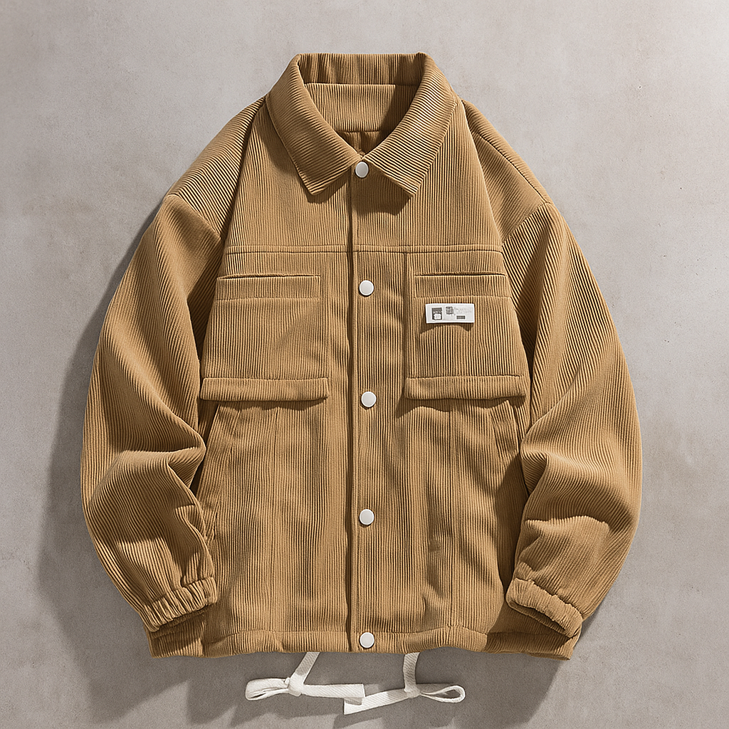 Men's Corduroy Jacket - Stylish and Comfortable Brown