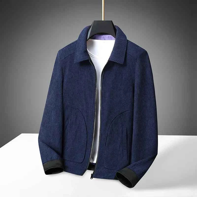 Men's Corduroy Jacket - Stylish and Versatile Outerwear Navy Blue