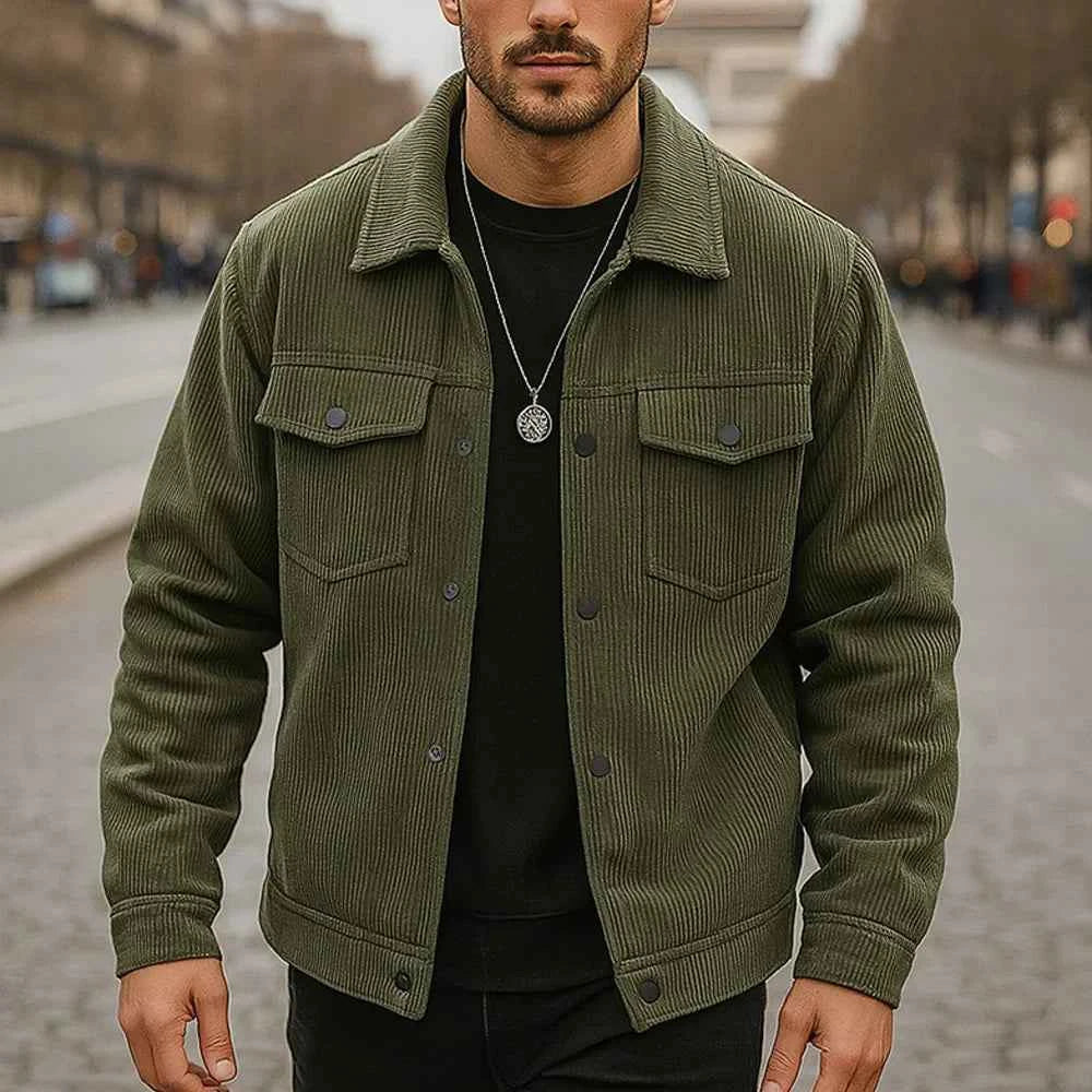 Men's Corduroy Jacket - Summit Creek Style Green