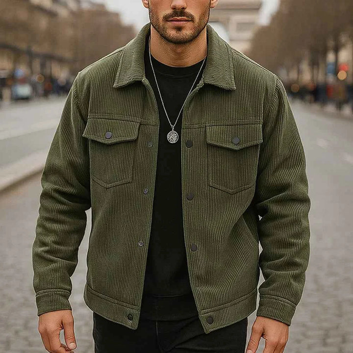 Men's Corduroy Jacket - Summit Creek Style Green
