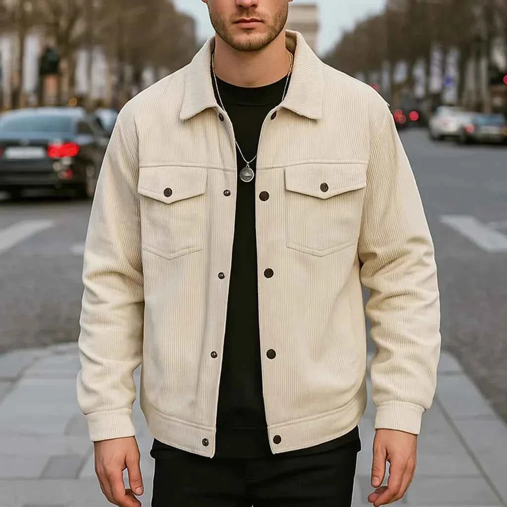 Men's Corduroy Jacket - Summit Creek Style Beige