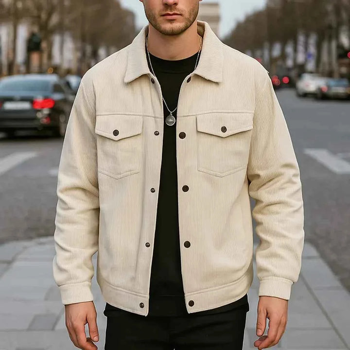 Men's Corduroy Jacket - Summit Creek Style Beige