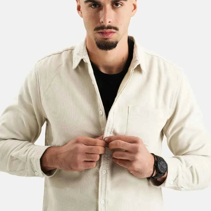 Men's Corduroy Long Sleeve Shirt