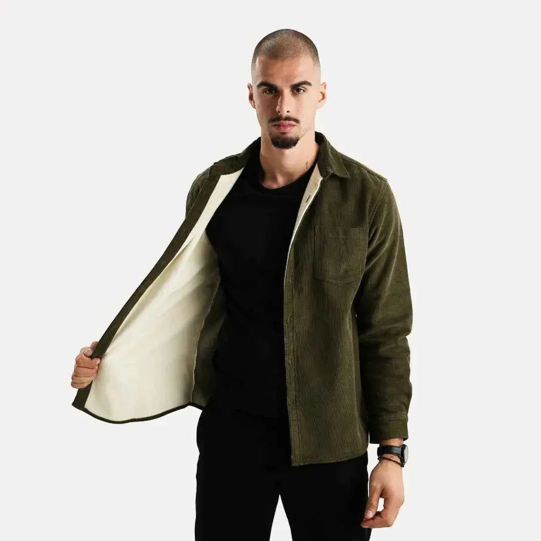 Men's Corduroy Long Sleeve Shirt