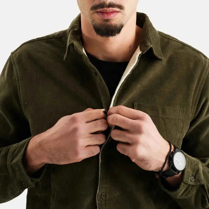 Men's Corduroy Long Sleeve Shirt
