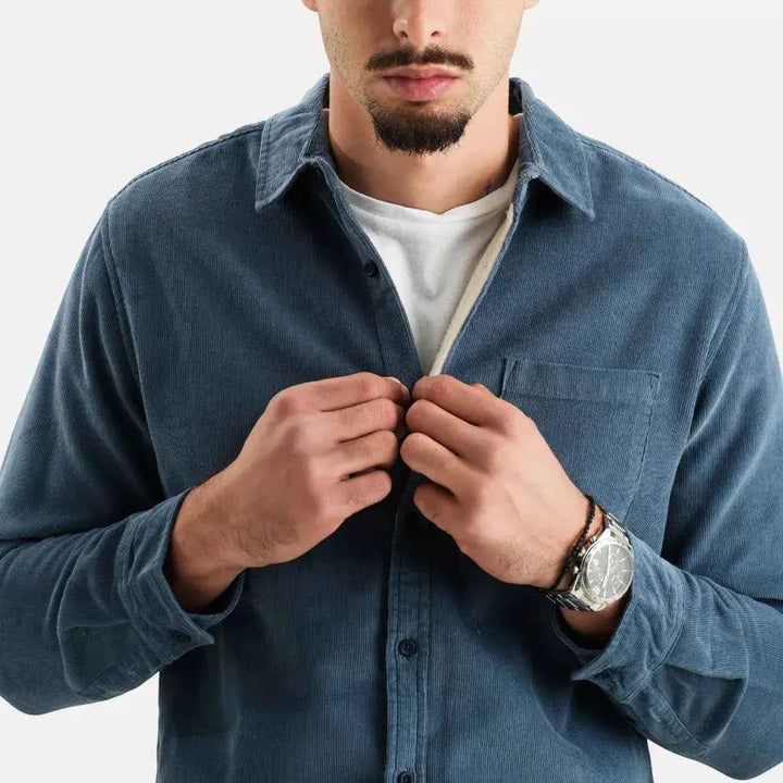 Men's Corduroy Long Sleeve Shirt