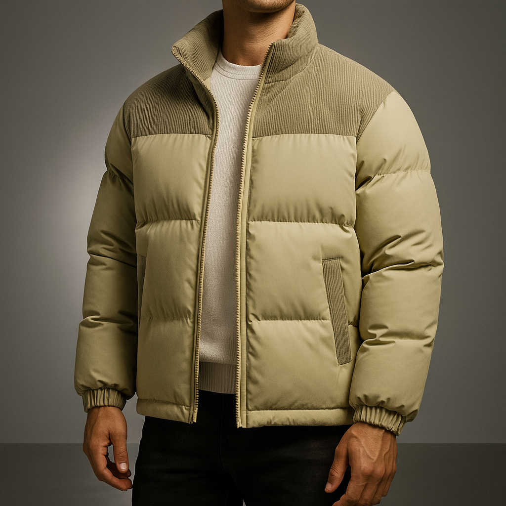 Men's Corduroy Panel Jacket