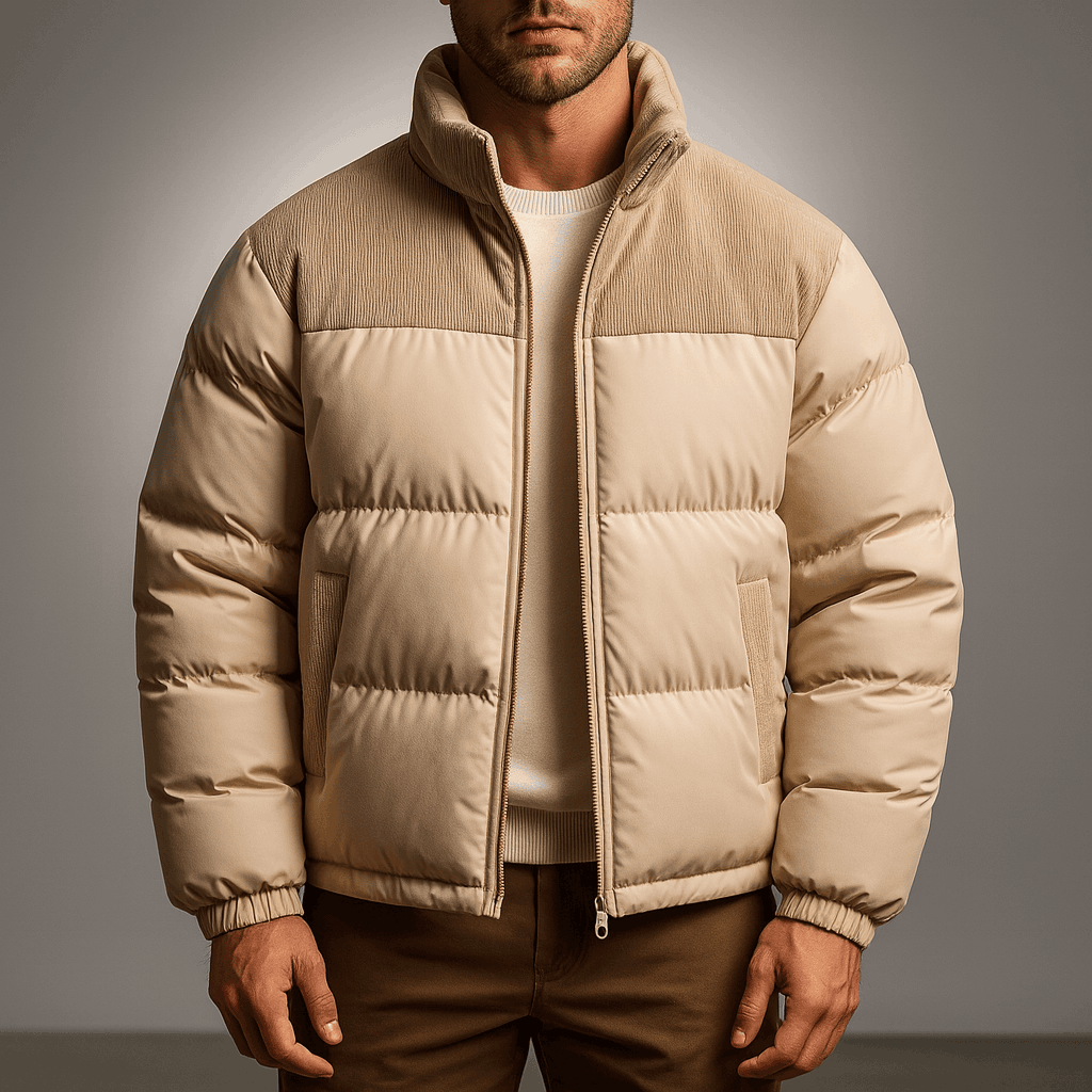 Men's Corduroy Panel Jacket
