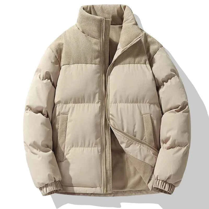Men's Corduroy Panel Jacket Khaki