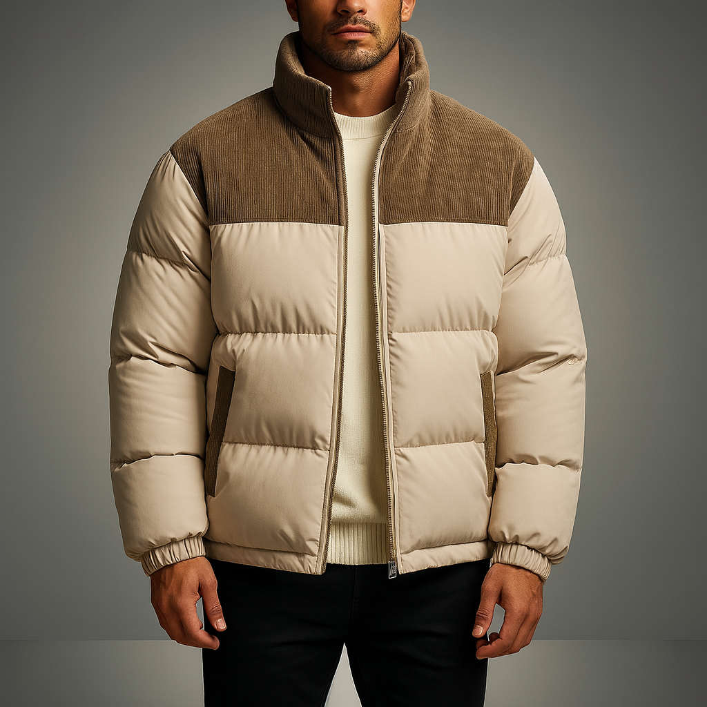 Men's Corduroy Panel Jacket