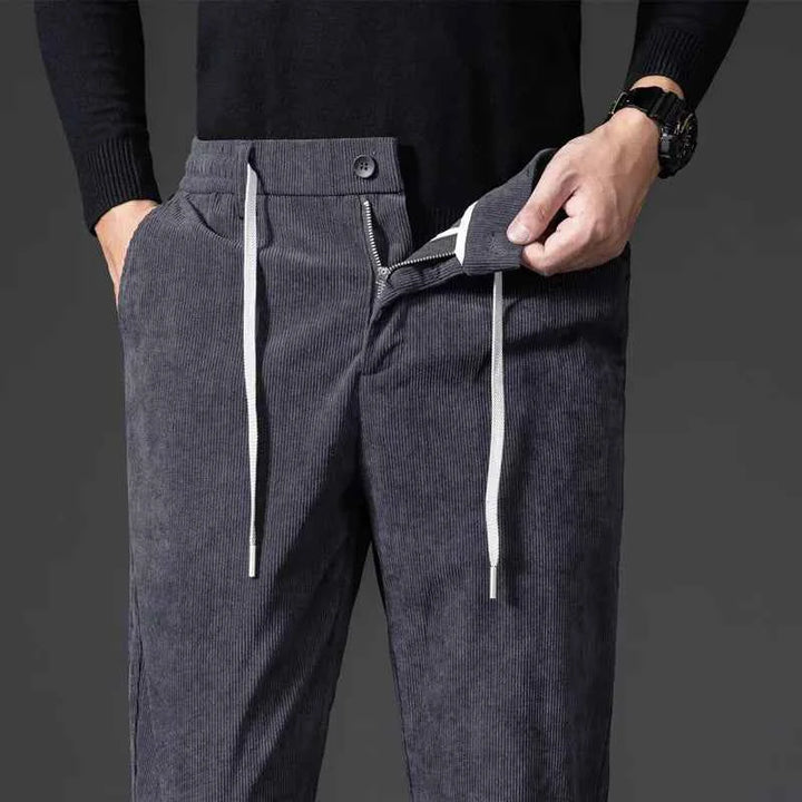 Men's Corduroy Pants - Stylish and Comfortable Gray