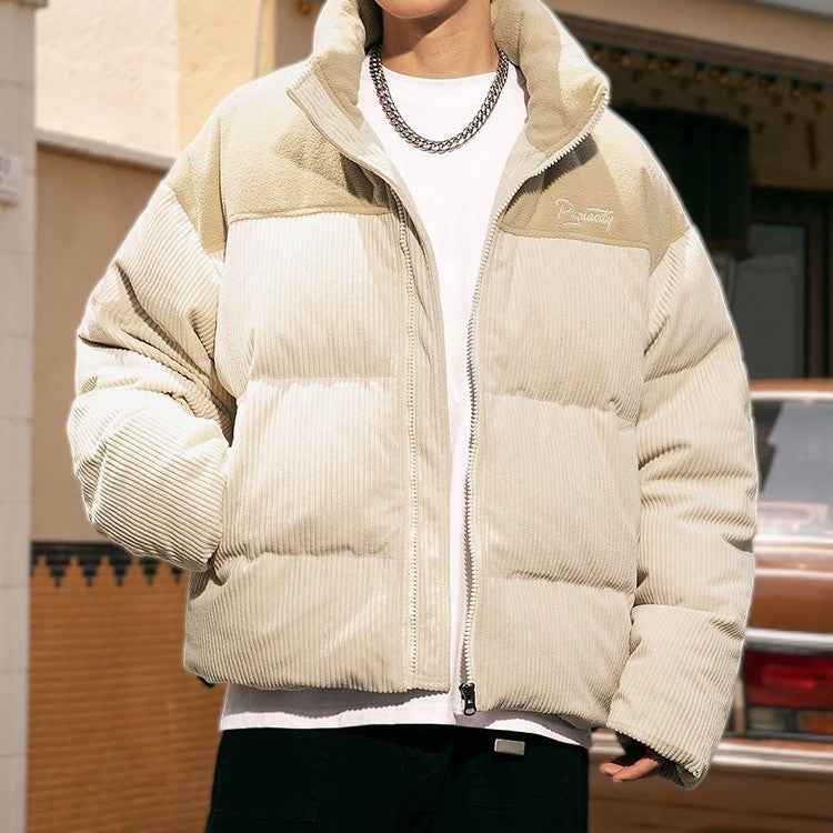 Men's Corduroy Puffer Jacket