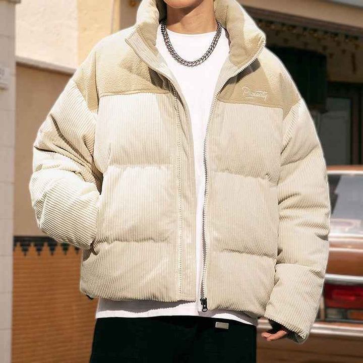 Men's Corduroy Puffer Jacket