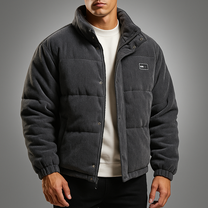 Men's Corduroy Puffer Jacket