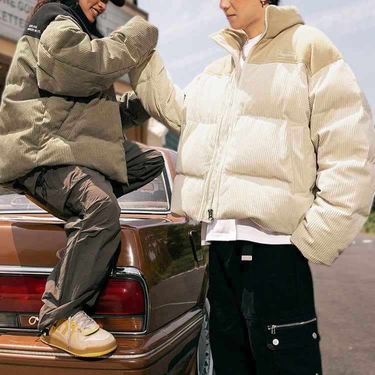 Men's Corduroy Puffer Jacket