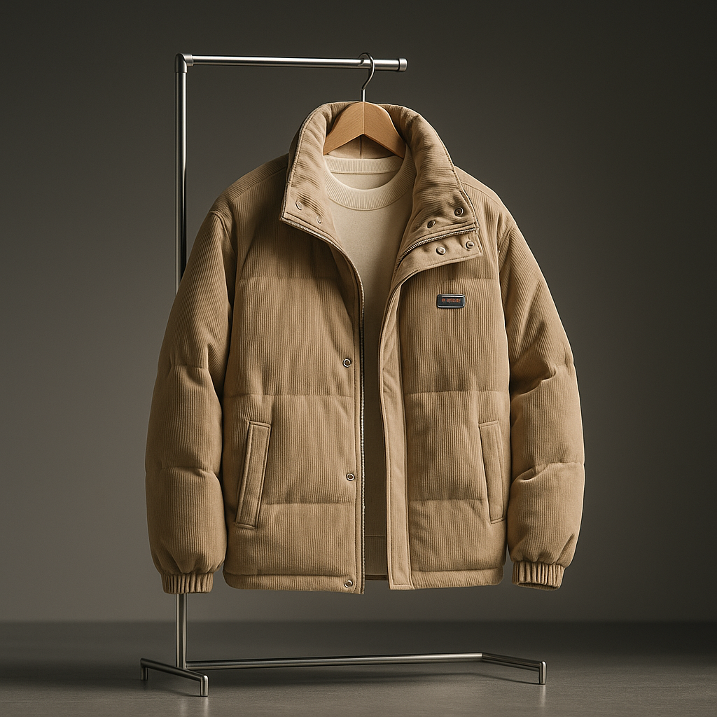 Men's Corduroy Puffer Jacket