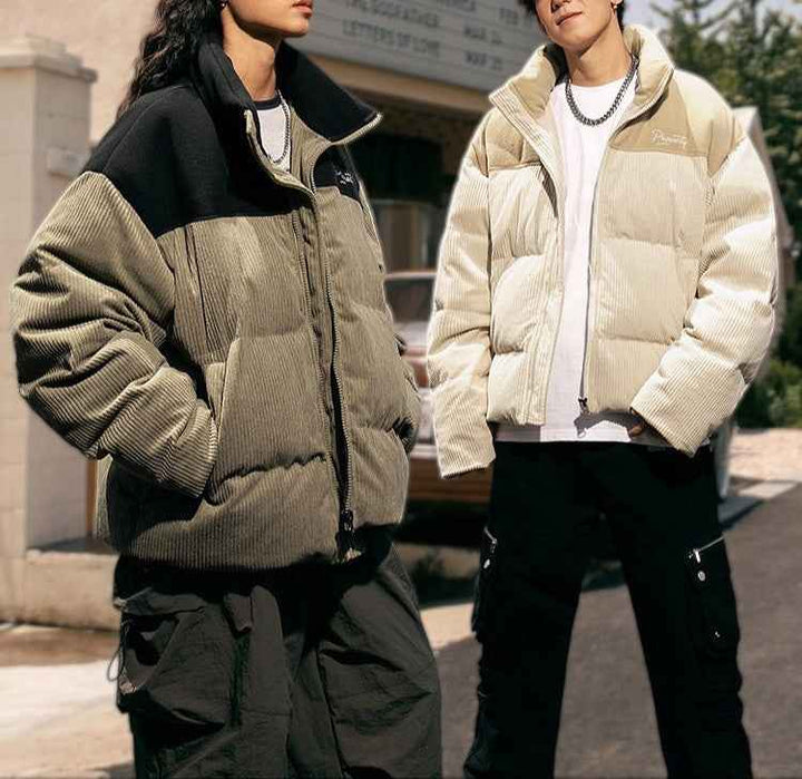 Men's Corduroy Puffer Jacket