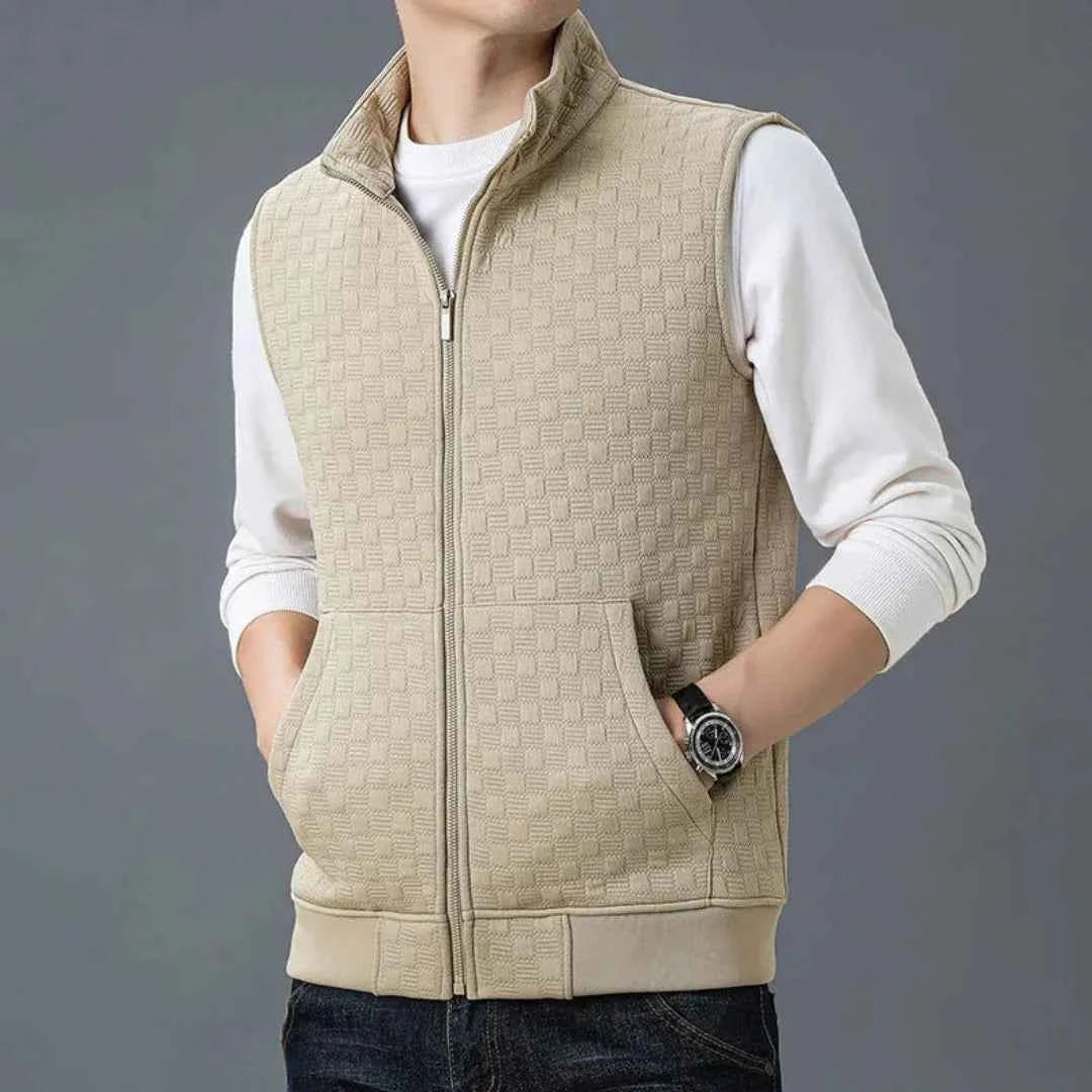 Men's Cotton Fleece Knit Vest