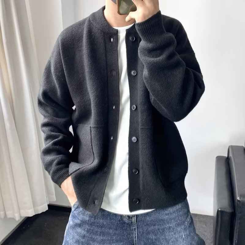 Men's Cozy Cardigan Sweater Black