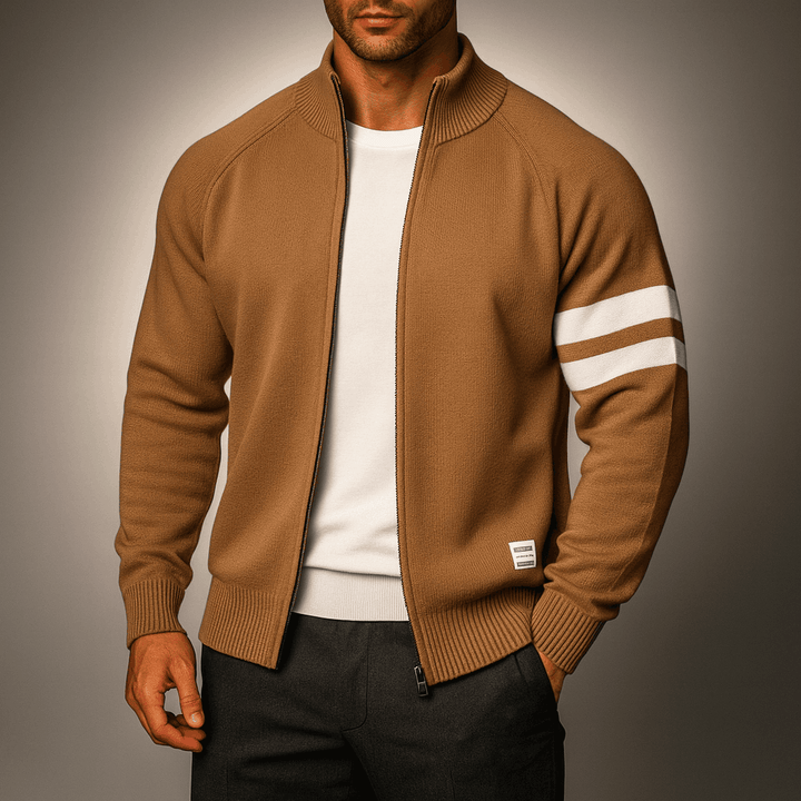 Men's Cozy Knit Cardigan Khaki