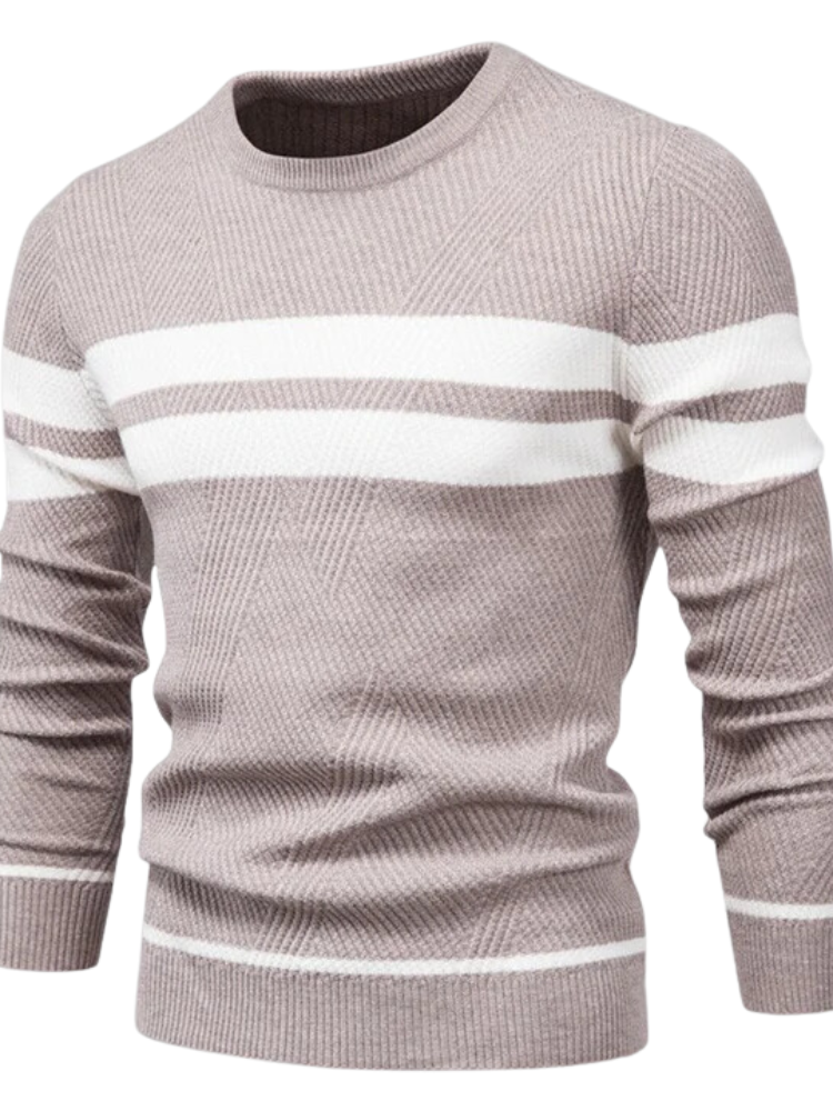 Men's Cozy Knitted Sweater Beige