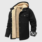 Men's Polyester Jacket Winter Essential Outerwear Collection Black