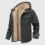Men's Polyester Jacket Winter Essential Outerwear Collection Gray