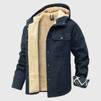 Men's Polyester Jacket Winter Essential Outerwear Collection Blue