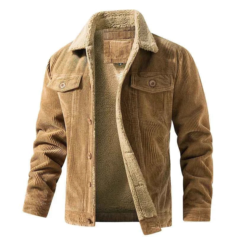 Men's Cozy Sherpa Jacket Camel Brown