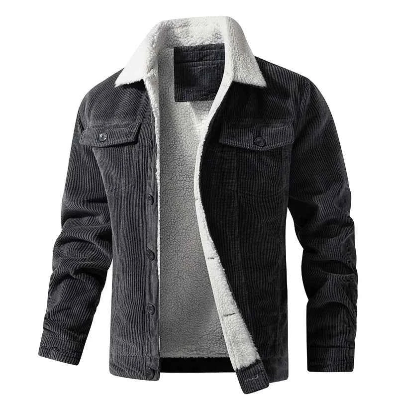 Men's Cozy Sherpa Jacket Gray