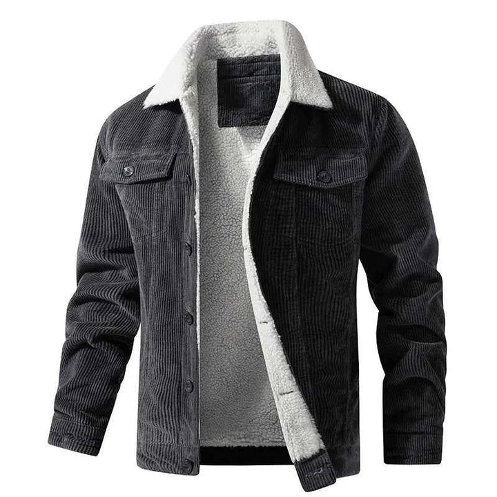 Men's Cozy Sherpa Jacket Gray