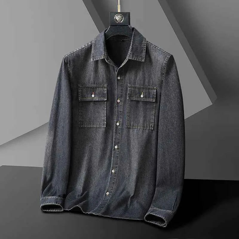Men's Denim Shirt - Everett Style Black