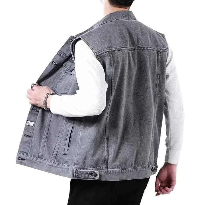 Men's Denim Vest - Stylish and Versatile Outerwear