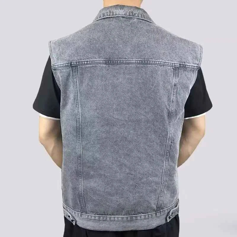 Men's Denim Vest - Stylish and Versatile Outerwear