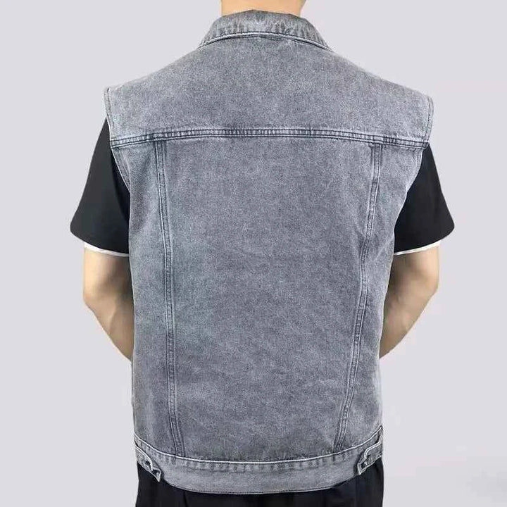 Men's Denim Vest - Stylish and Versatile Outerwear