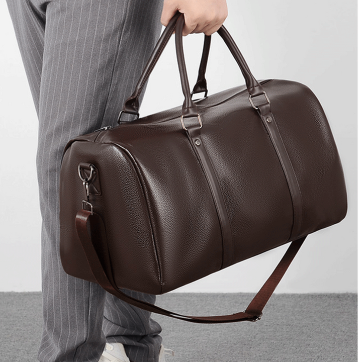 Men's Travel Duffle Bag | Perfect for Gym & Work Brown