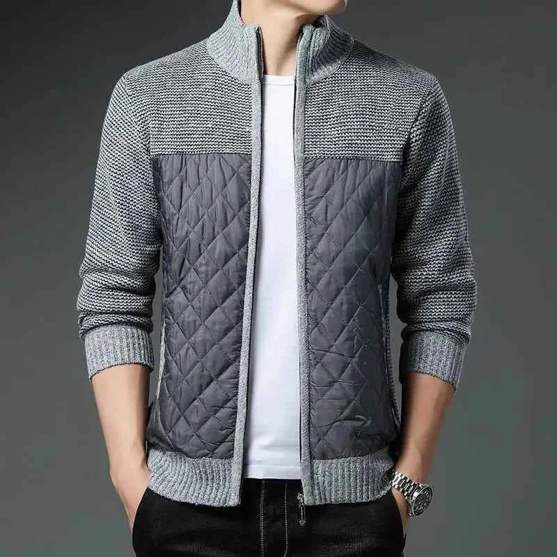 Men's Edmonton Hybrid Jacket - Versatile Outdoor Wear Light Gray