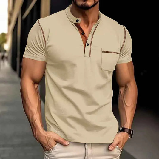 Men's Elegant Polo Shirt – Perfect Style for Any Occasion Beige