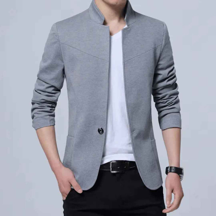 Men's Executive Blazer - Stylish and Professional Outerwear Gray