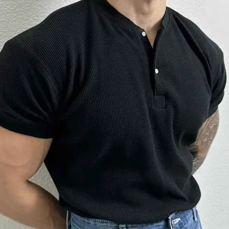 Men's Fitted T-Shirt - Stylish and Comfortable Design Black