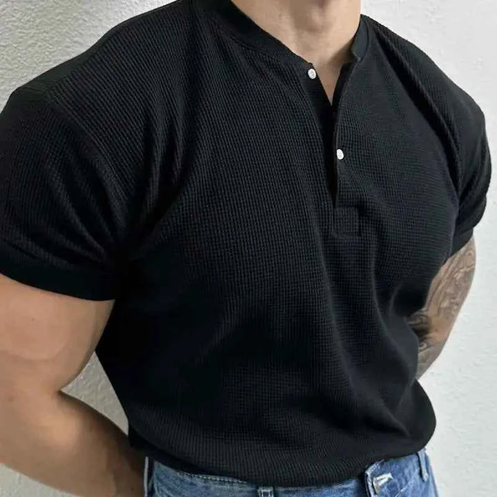 Men's Fitted T-Shirt - Stylish and Comfortable Design Black