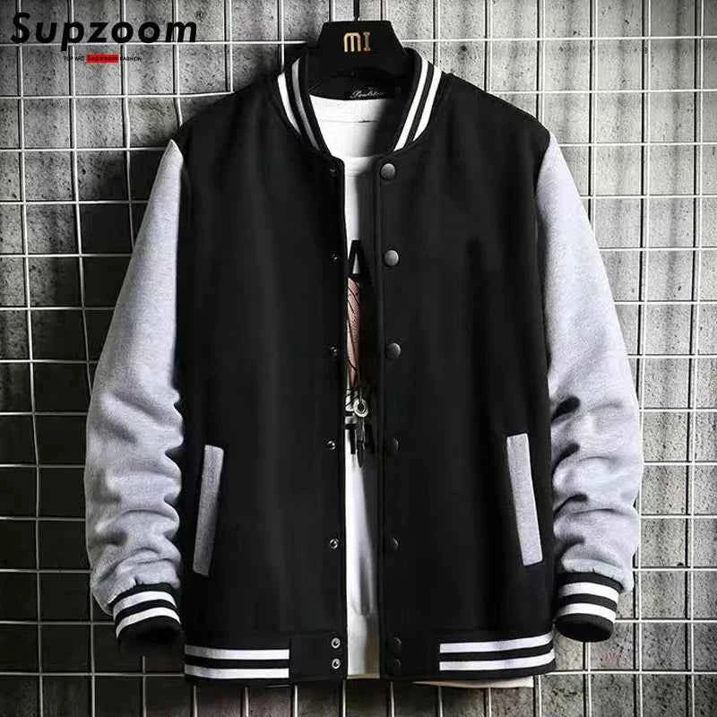 Men's Fleece Bomber Jacket - Cozy and Stylish Outerwear Black