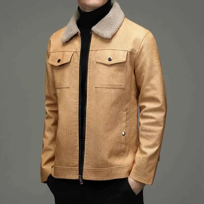 Men's Fleece Collar Jacket