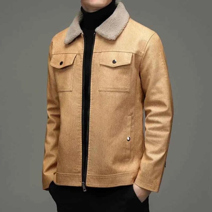 Men's Fleece Collar Jacket
