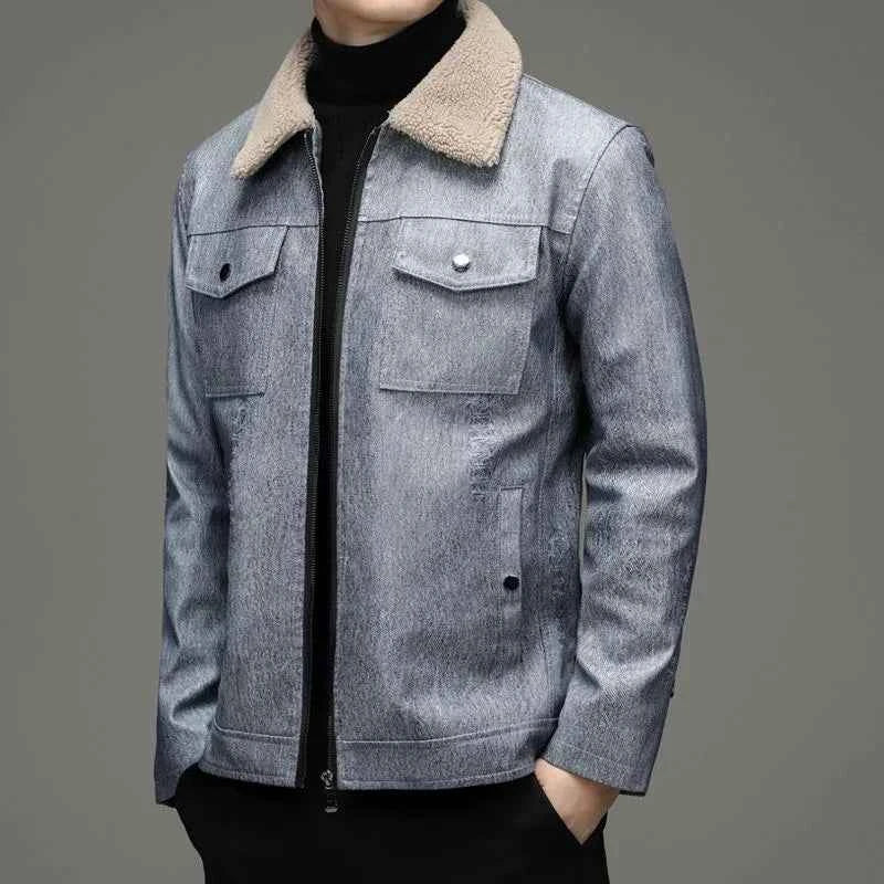 Men's Fleece Collar Jacket