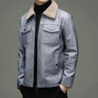 Men's Cashmere Zip-up Jacket Winter Essential Knitwear Outerwear
